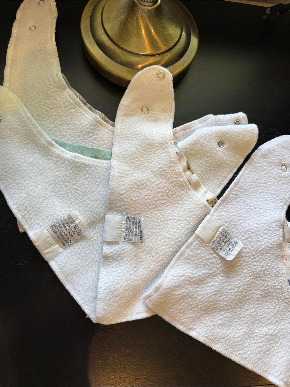 Copper Pearl baby bibs - Ocean & Neutral Print Set